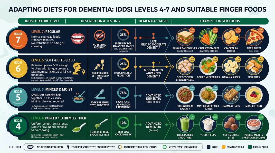 Dietitian-Approved Cycle Menus for Senior Care Facilities - IDDSI framework levels 4 through 7 with finger food examples for each texture category
