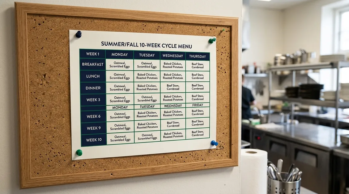 Therapeutic diet menu variants including diabetic, renal, and IDDSI levels
